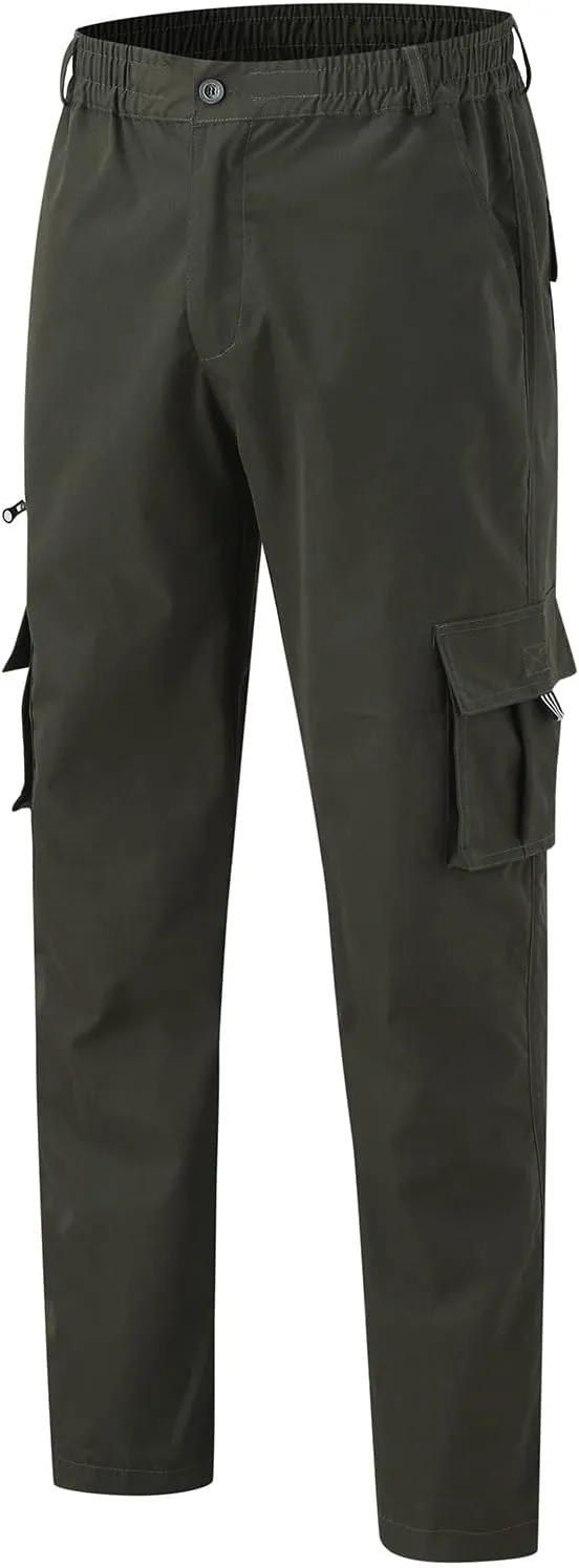 2024 Men's Baggy Cargo Pants Loose Sport Hiking Pants Stylish Casual Work Jogger Sweatpants Outdoor Trousers Pockets