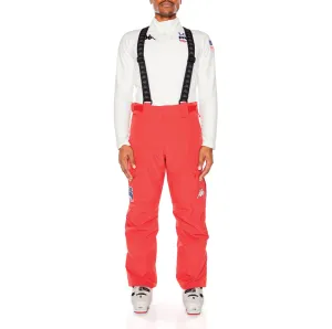 6Cento 622P US Full Zip Ski Pants - Red