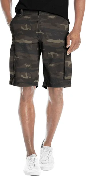 Agile Mens Casual Summer Flat Front Essential Stretch Shorts/Cargo Shorts with Pockets