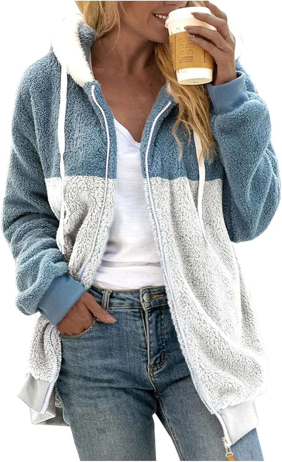 aihihe Oversized Cardigan for Women Classic Lapel Collar Open Front Long Jacket 2023 Fall Trendy Outerwear with Pockets