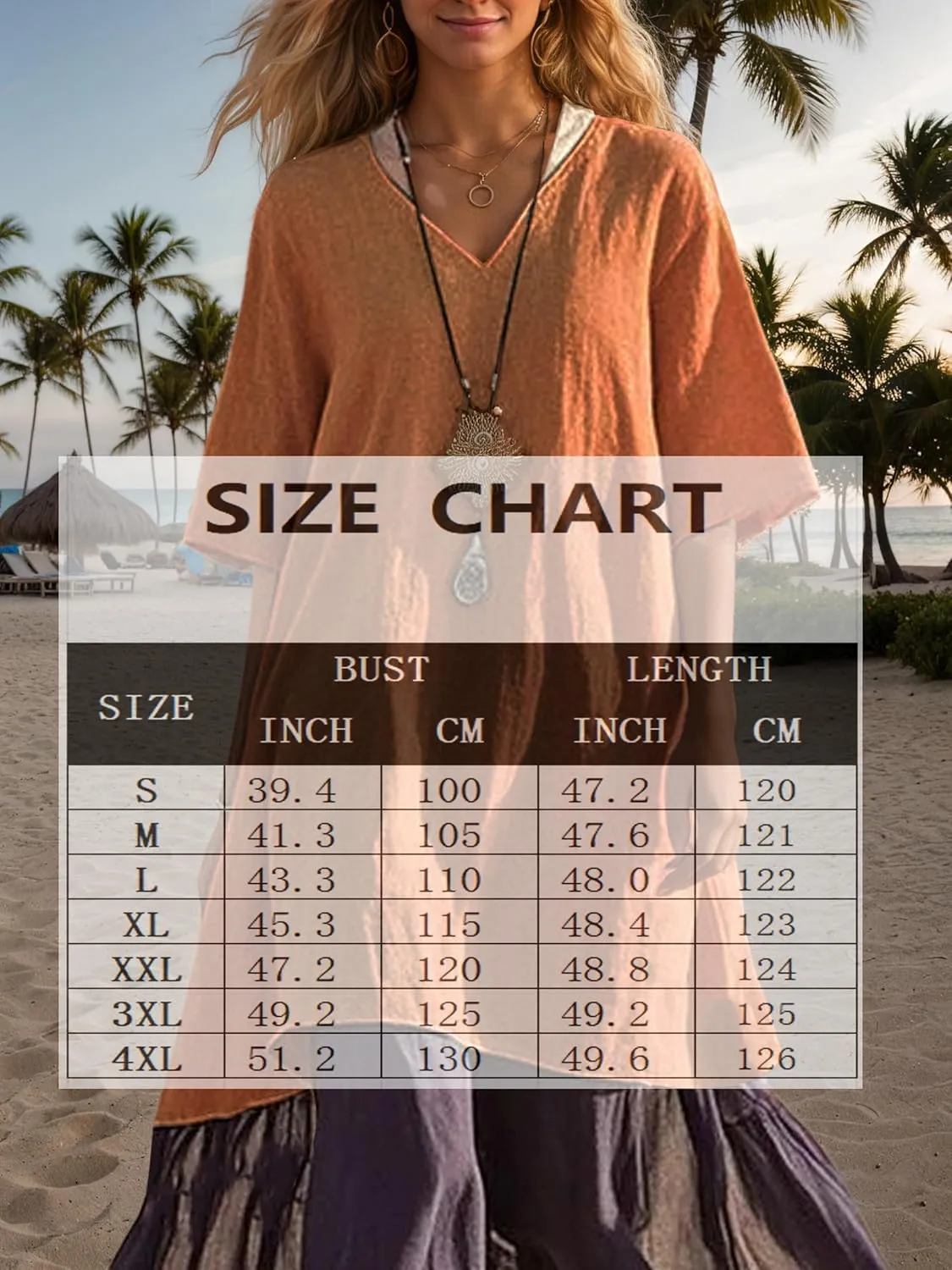 Akivide Women's Summer Cotton Linen Dress V Neck Short Sleeve Patchwork Flowy Casual Beach Vacation Midi Dresses