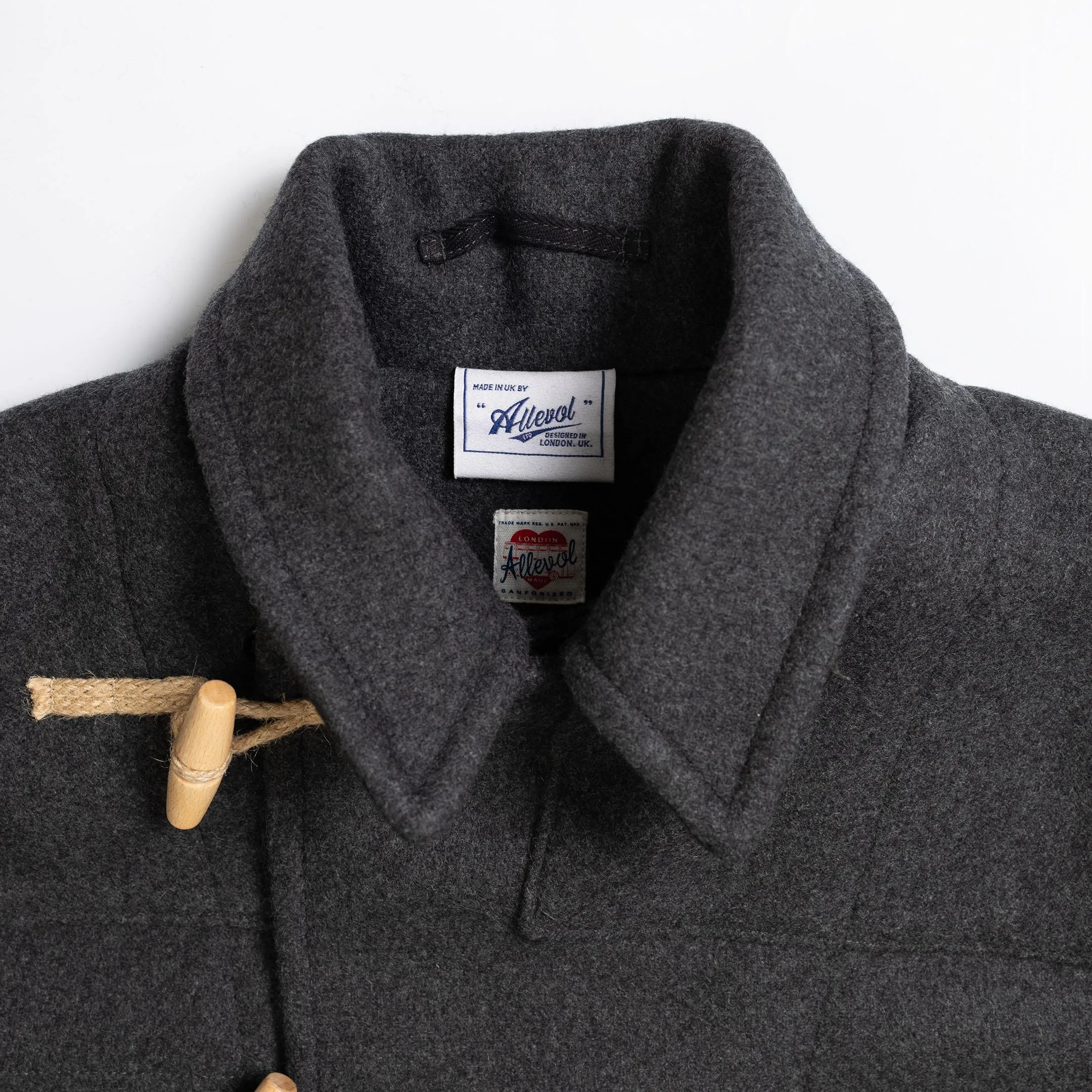 Allevol 'Pat' Duffle Coat Grey