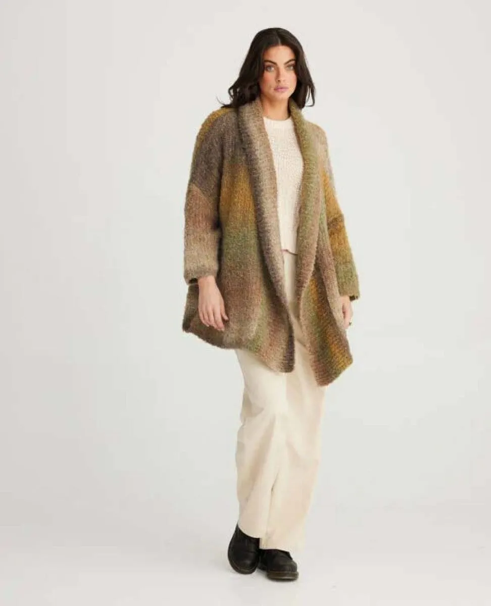 Amara Cozy Cardigan Olive One Size