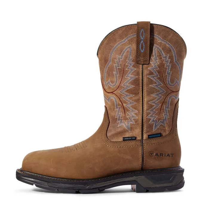 Ariat Men's 11" Workhog XT Waterproof Carbon Toe Work Boot - Brown 10031483