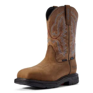 Ariat Men's 11" Workhog XT Waterproof Carbon Toe Work Boot - Brown 10031483