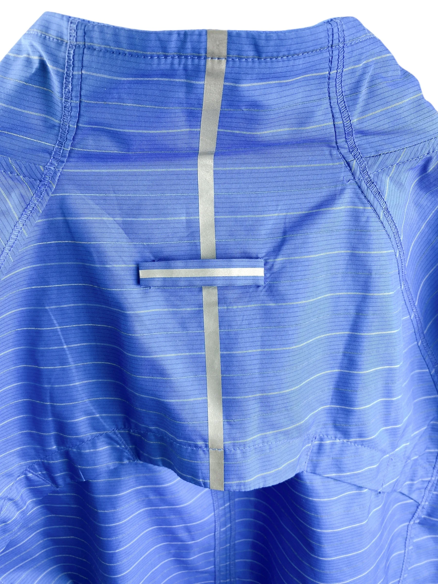 Athleta Women's Jammin Run Nylon Jacket Blue Silver Size M
