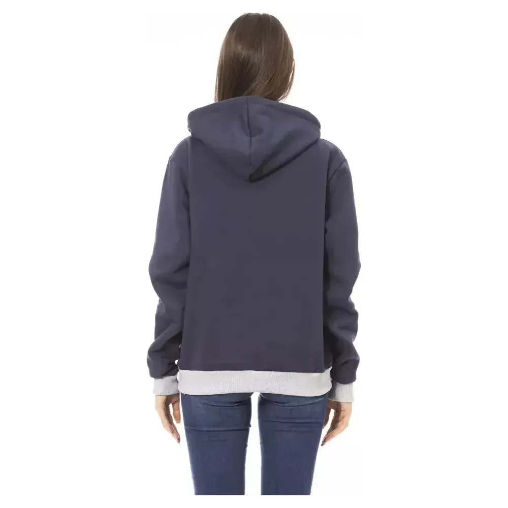 Baldinini Trend Blue Cotton Women Sweater