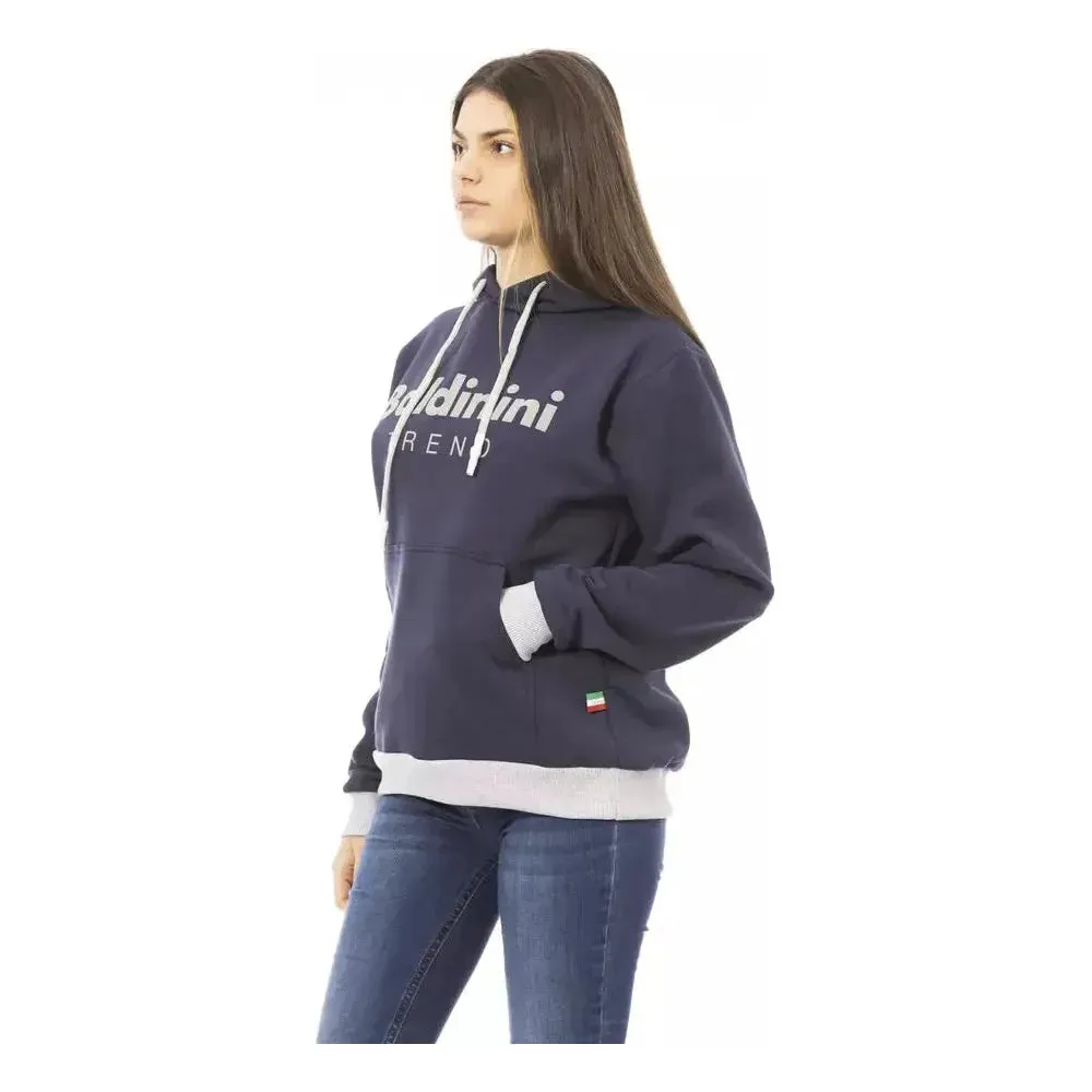 Baldinini Trend Blue Cotton Women Sweater