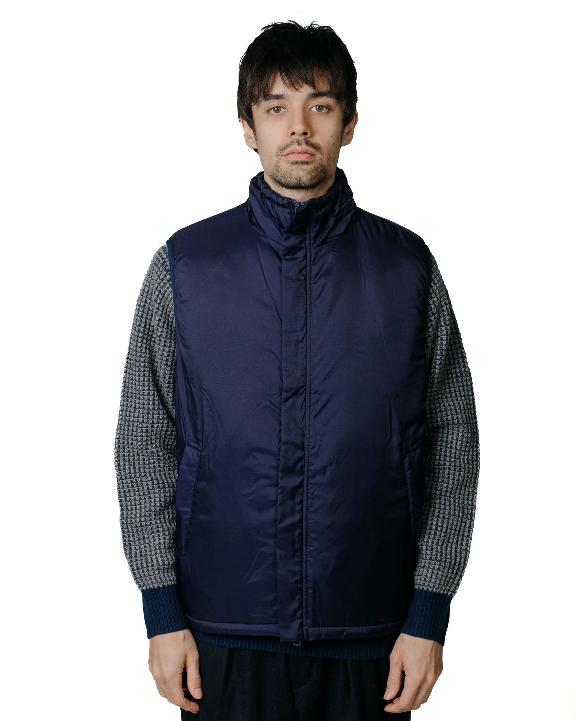 Beams Plus MIL Puff Vest Nylon Ripstop Navy