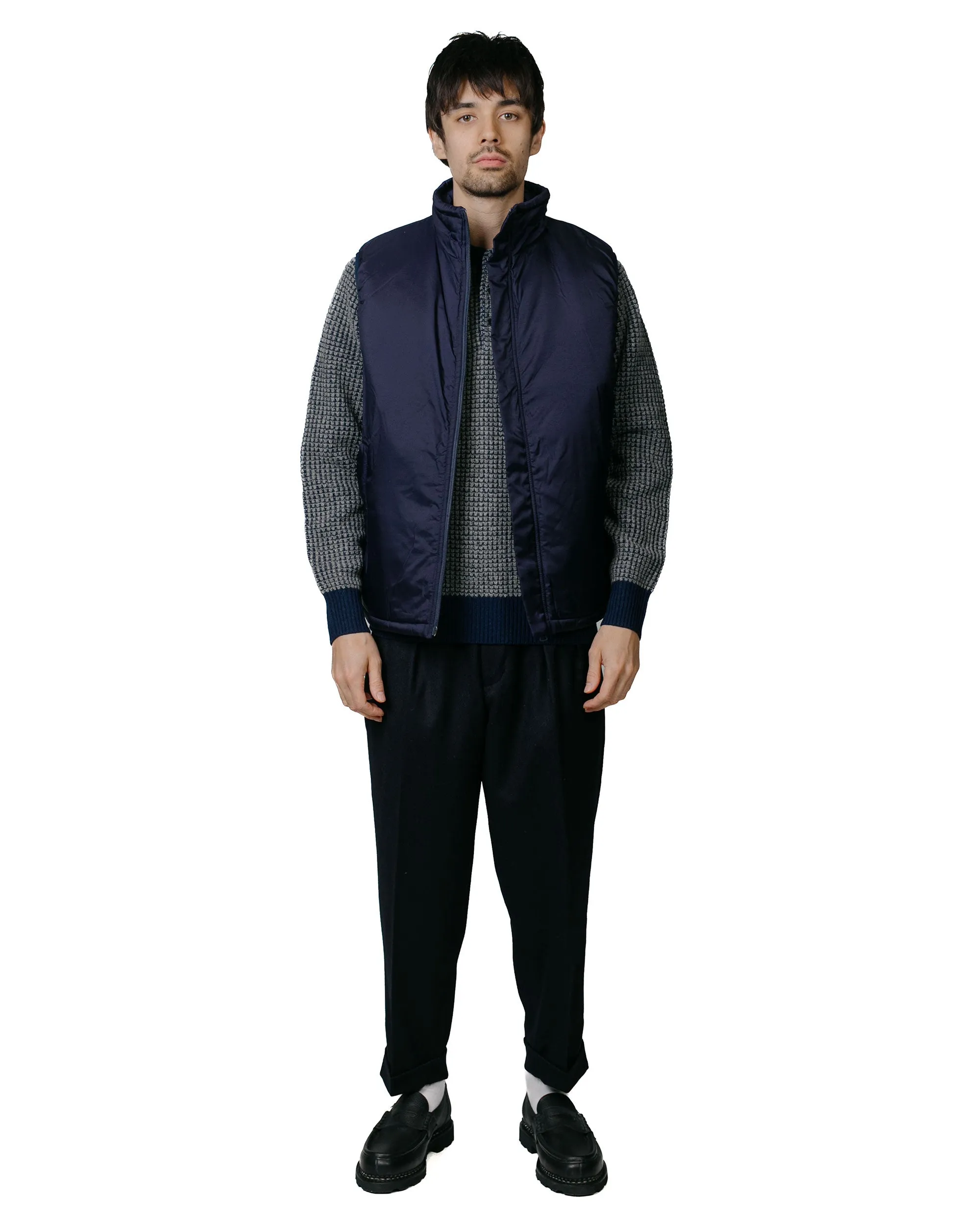 Beams Plus MIL Puff Vest Nylon Ripstop Navy