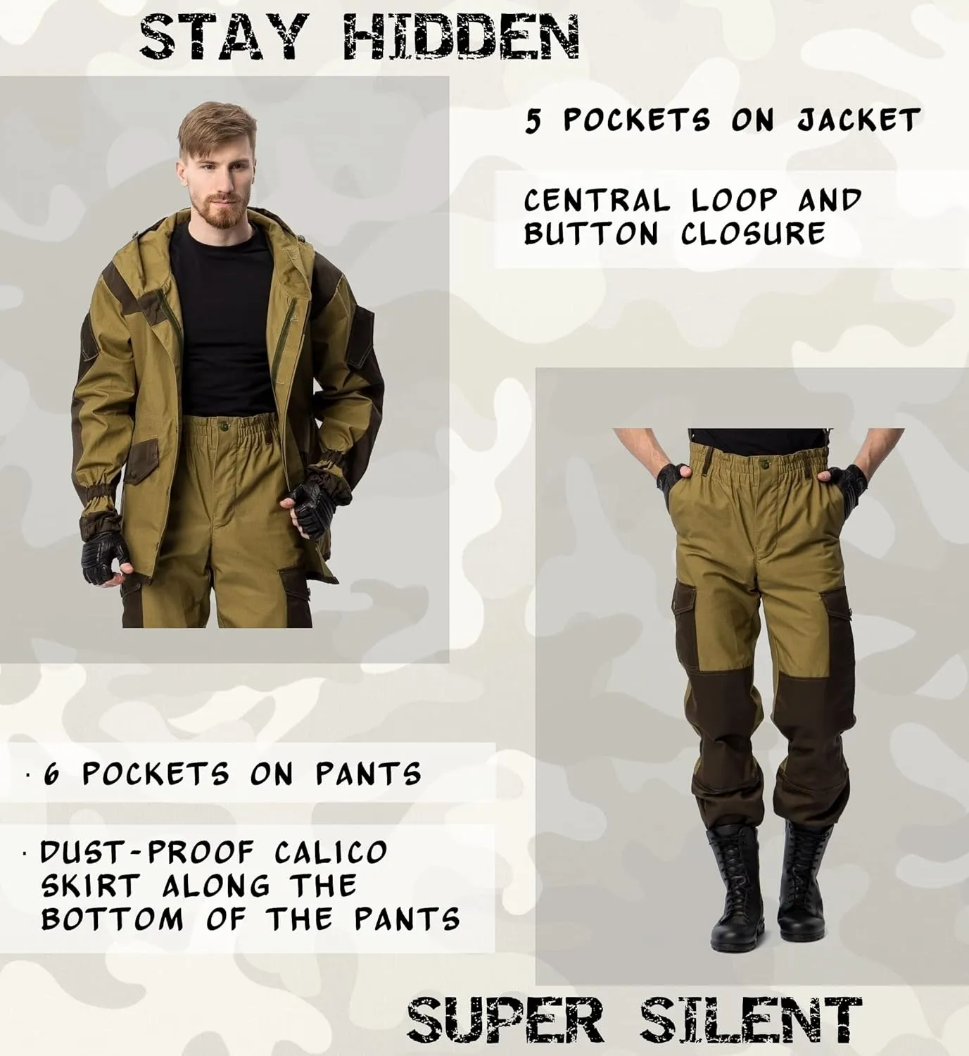 BELEON Russian Spetsnaz Tactical Military Uniform Suit - Jacket and Pants BDU Model 3