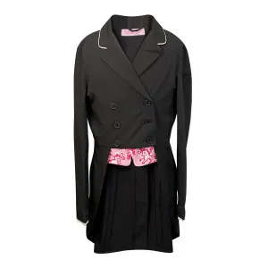 Belle &amp; Bow Shadbelly Show Coat  in Black/Pink - Children's 8