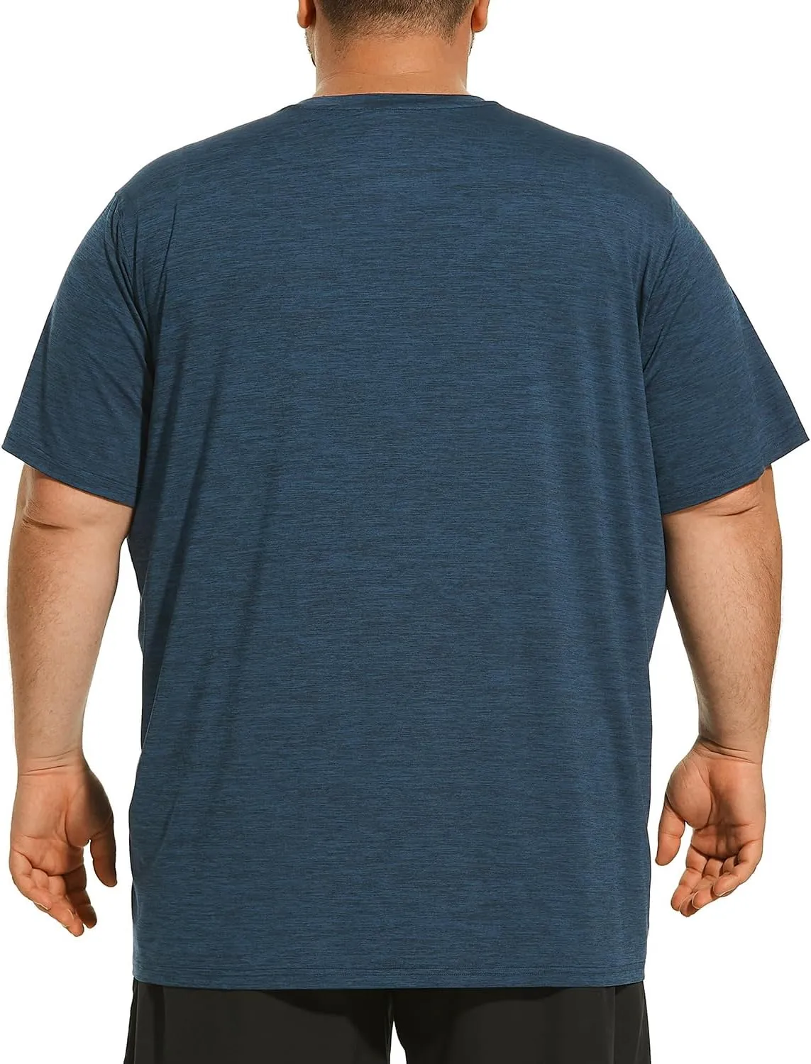 Big and Tall Mens T-Shirt UPF 50  Sun Protection Swim Shirt SPF Quick Dry 2XL-6XL