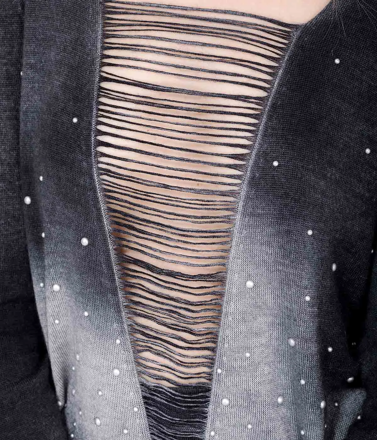 Black Studded Sweater