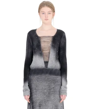 Black Studded Sweater