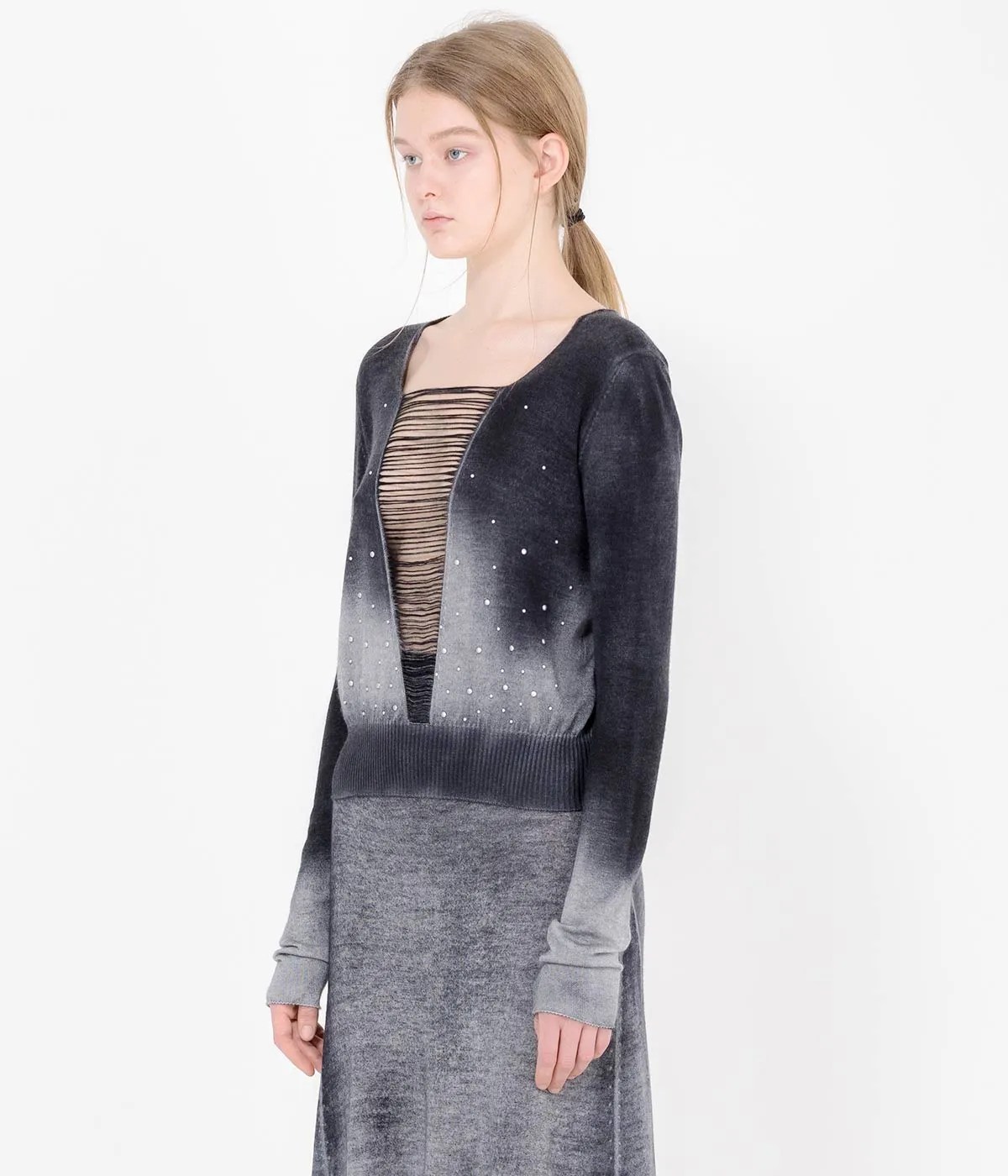 Black Studded Sweater