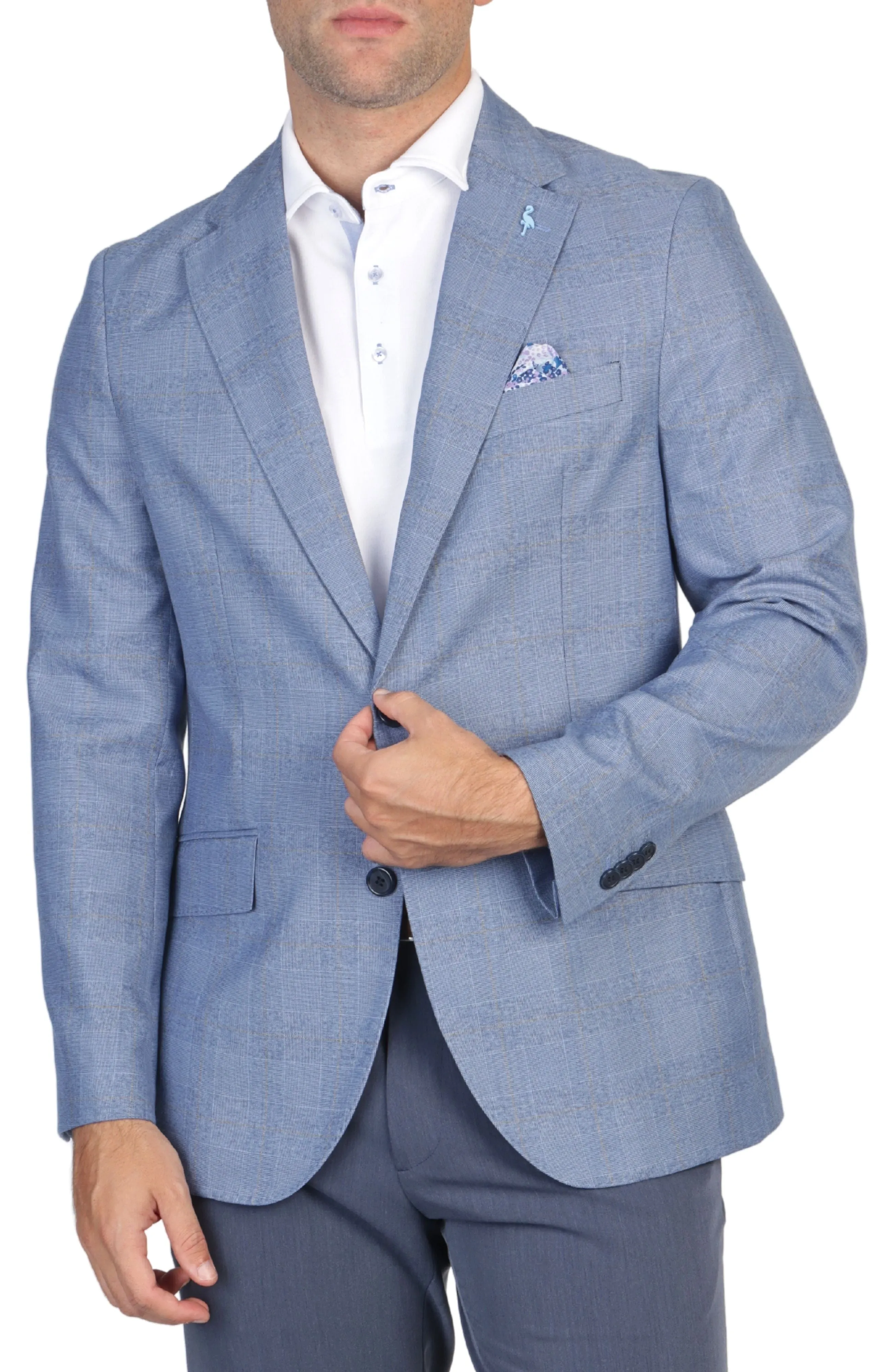 Blue Jay Shadow Plaid Sport Coat