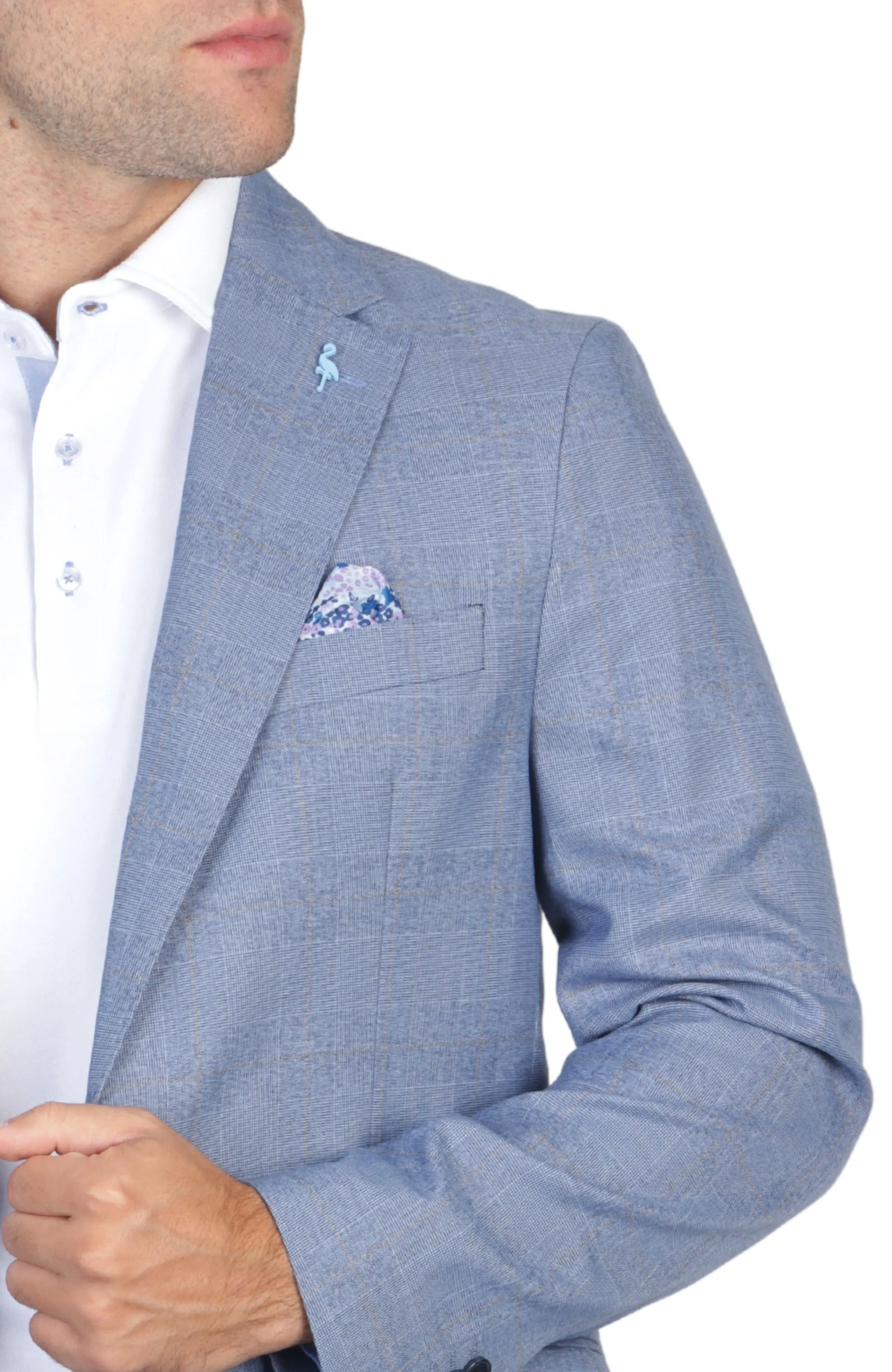 Blue Jay Shadow Plaid Sport Coat