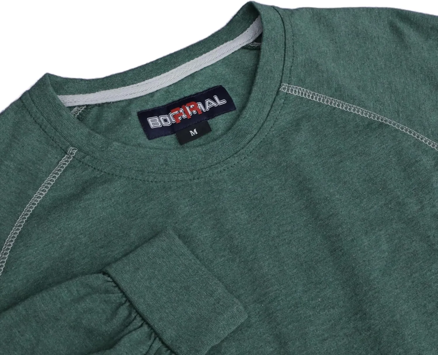 BOCOMAL FR Shirts Heather Series 6oz Flame Resistant T Shirt NFPA2112 CAT2 Fire Retardant Crew Work Shirt