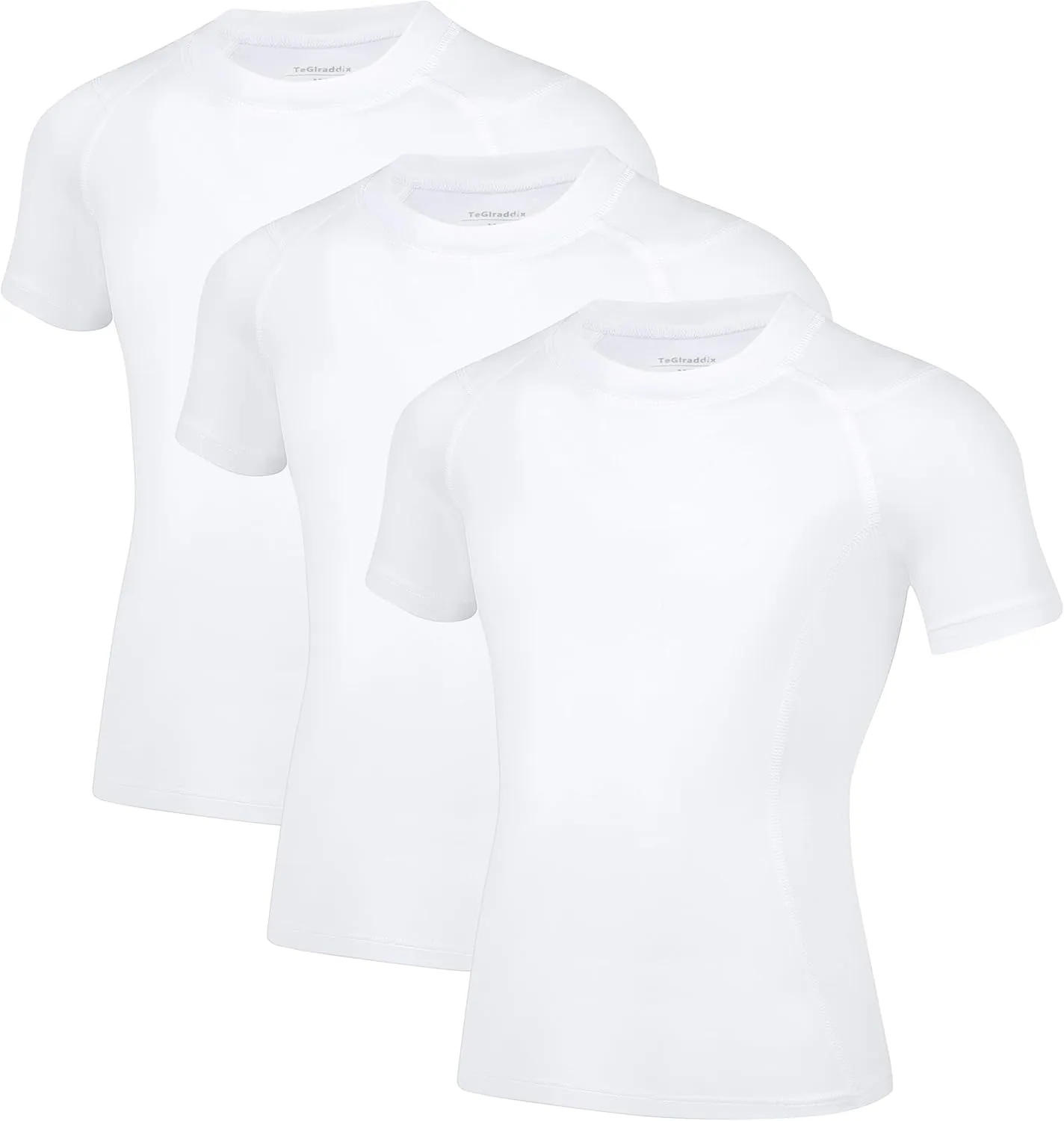 Boy Girls Compression Shirt Short Sleeve Youth Basketball Undershirt Kids Quick Dry Athletic Base Layer T-Shirt