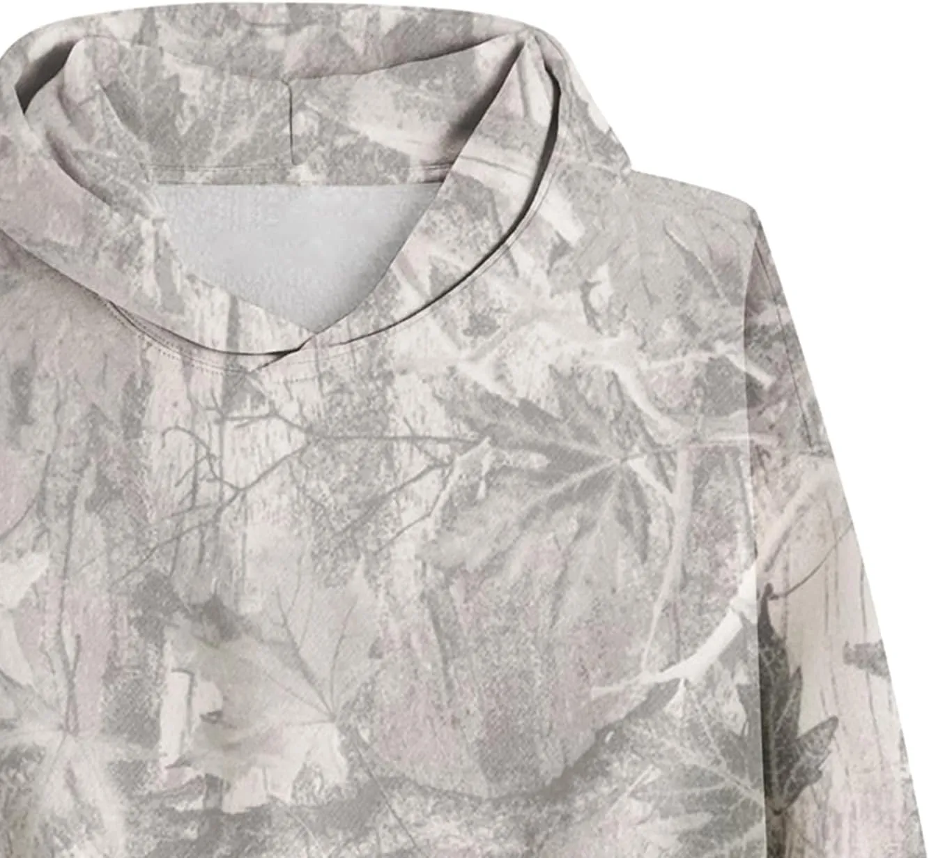 Camo Hoodie Womens 2024 Maple Leaf Print Oversized Hooded Sweatshirt Casual Long Sleeve Graphic Pullover Tops Shirt