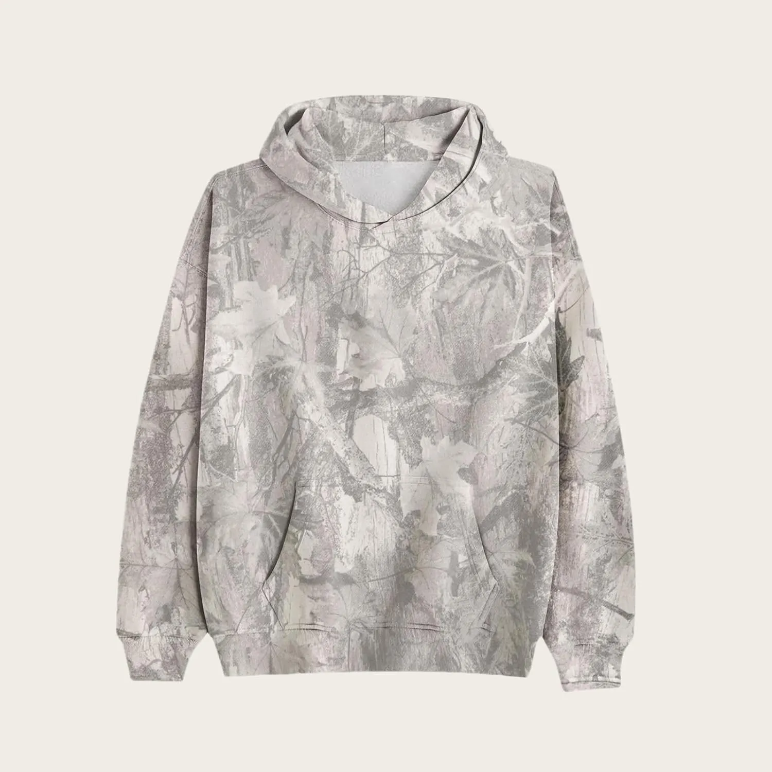 Camo Hoodie Womens 2024 Maple Leaf Print Oversized Hooded Sweatshirt Casual Long Sleeve Graphic Pullover Tops Shirt