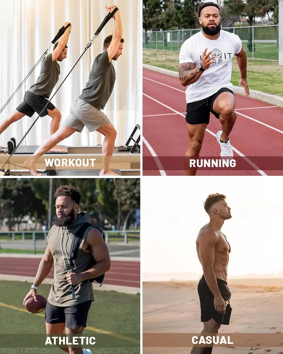 CANGHPGIN 2 Pack Men's Running Athletic Shorts 7'' Quick Dry Sports Gym Shorts with Pockets, Exercise Workout Shorts Men