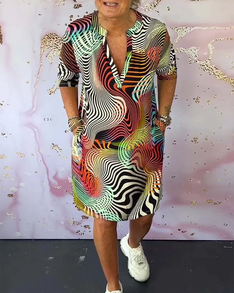 Catherine | Vibrant Printed Dress