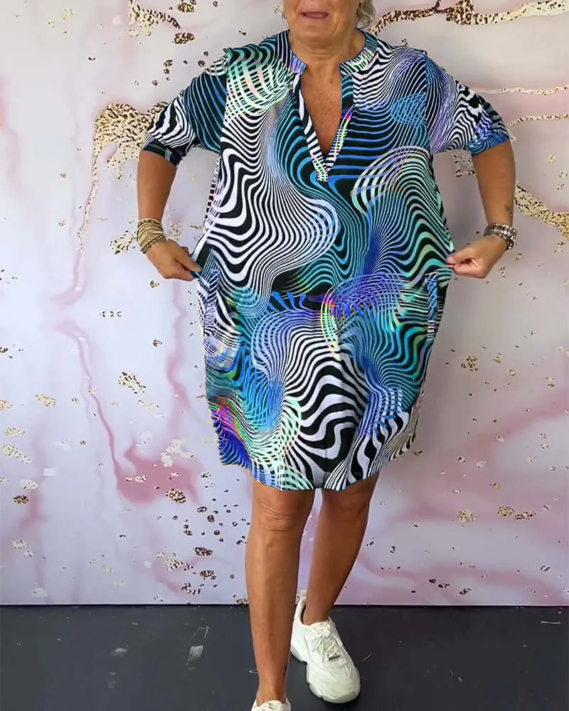 Catherine | Vibrant Printed Dress