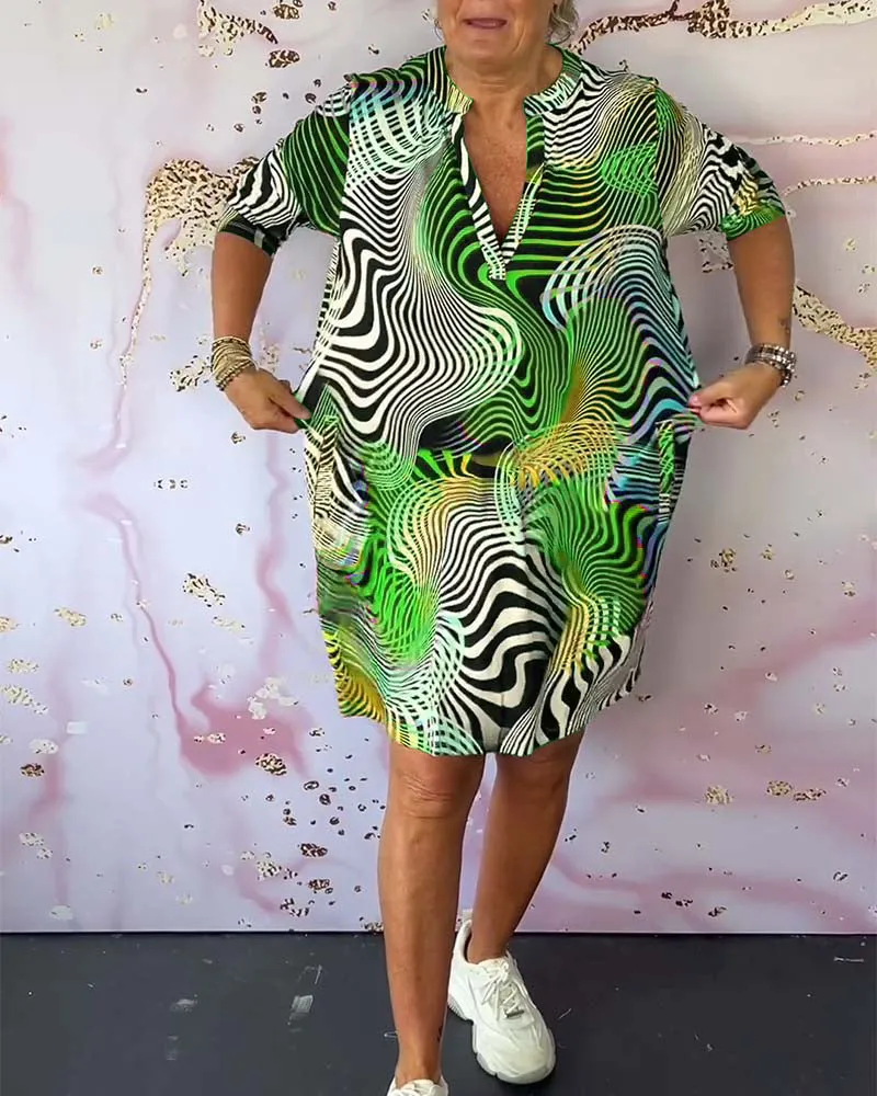 Catherine | Vibrant Printed Dress