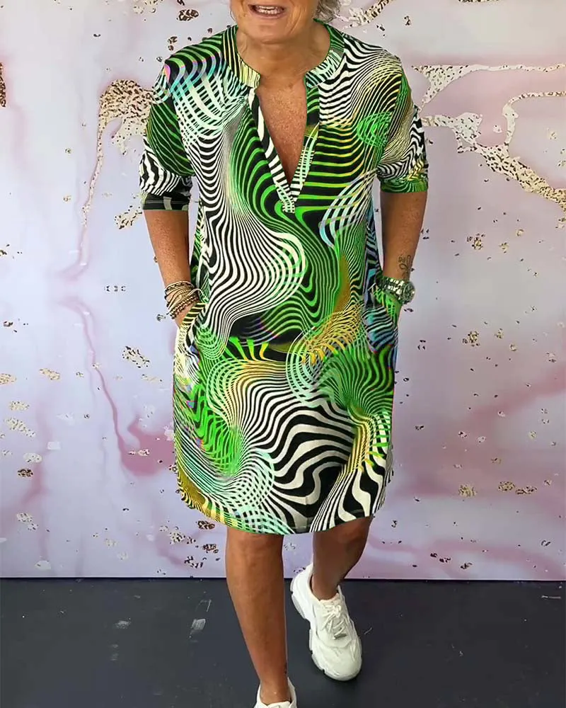 Catherine | Vibrant Printed Dress