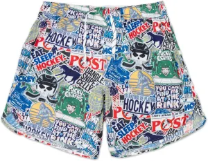 ChalkTalkSPORTS Hockey Ryder Athletic Shorts - Performance Hockey Shorts - Eat Sleep - Youth Medium