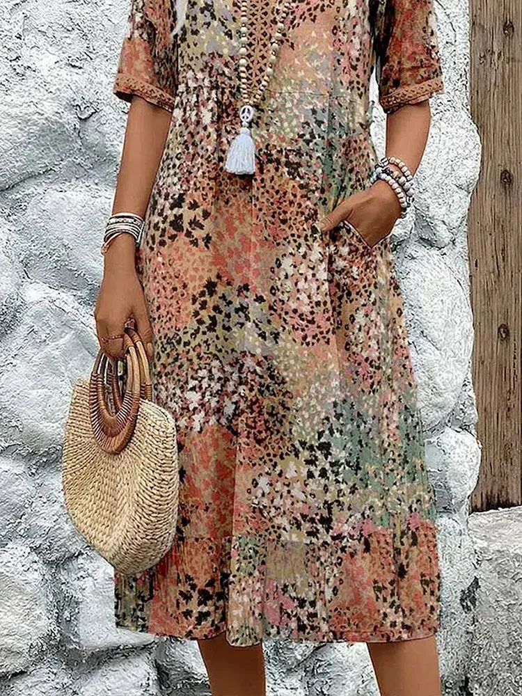 Charlotte | Vibrant Midi Dress