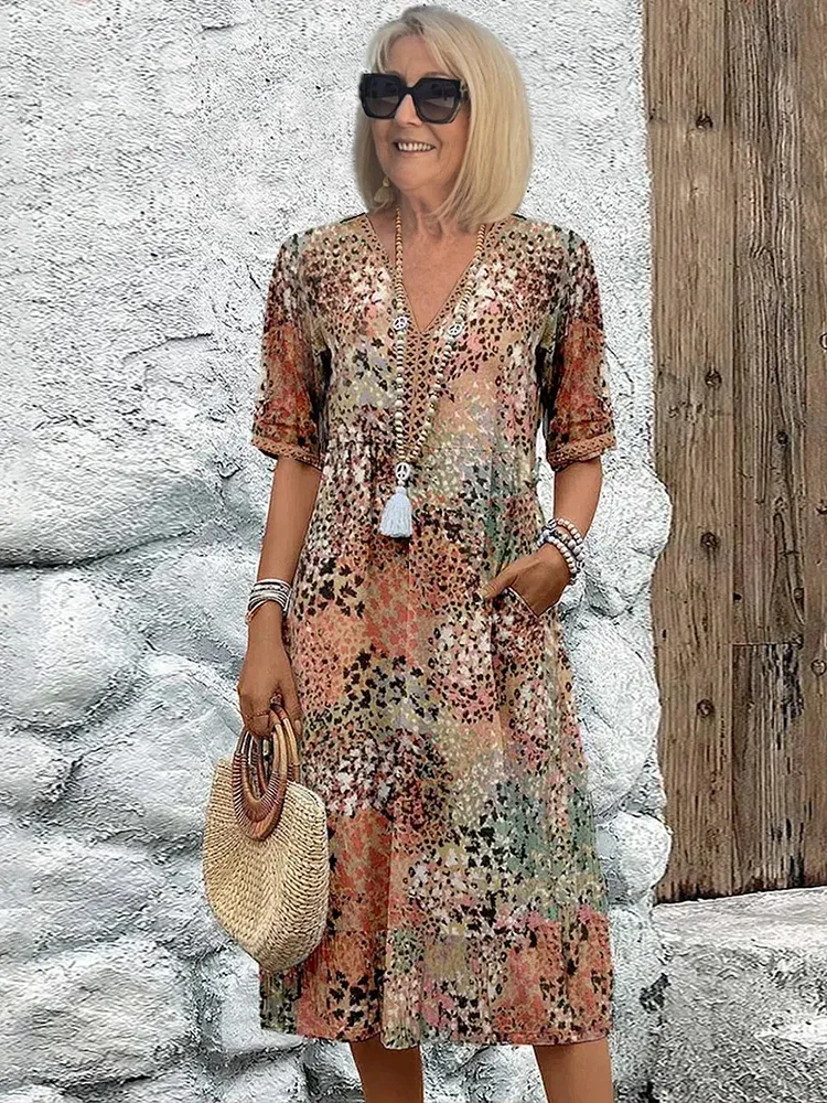 Charlotte | Vibrant Midi Dress