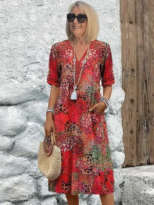 Charlotte | Vibrant Midi Dress