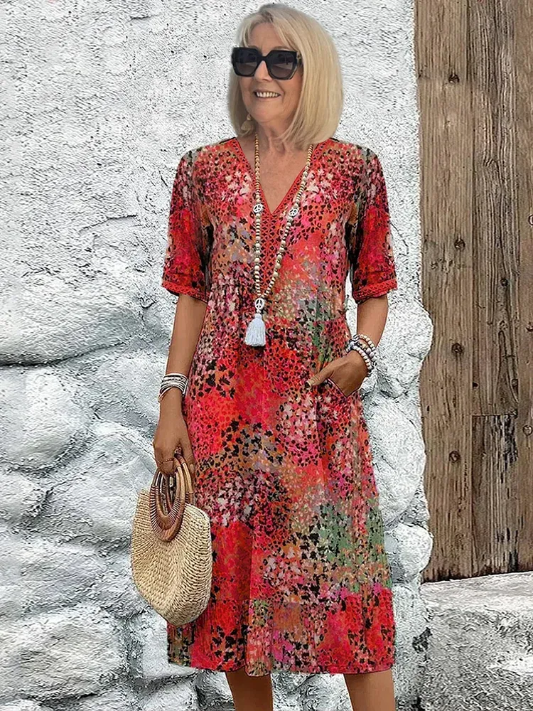 Charlotte | Vibrant Midi Dress