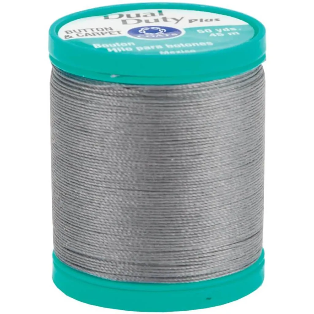 Coats Dual Duty Plus Button & Carpet Thread 50yd Slate