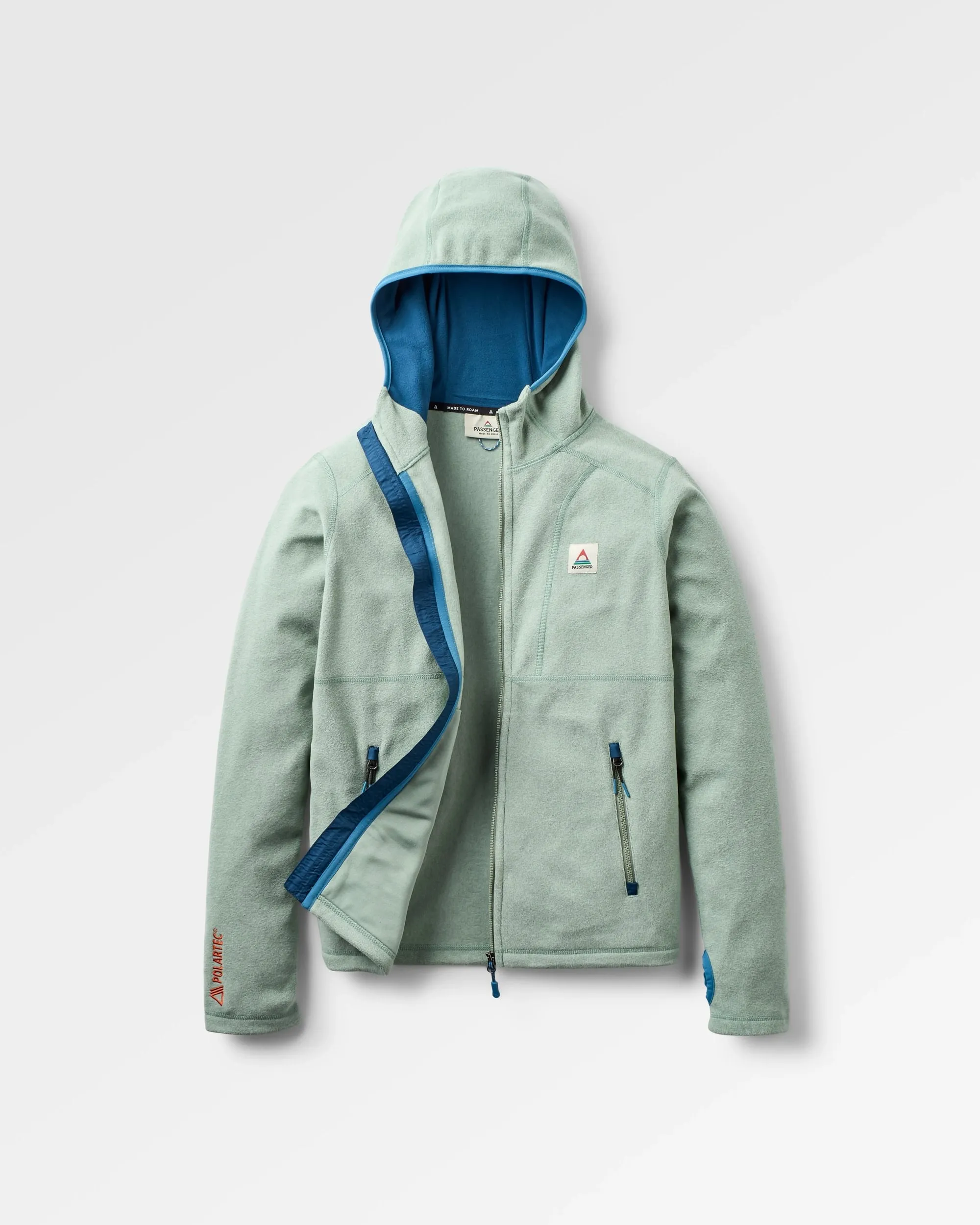 Crest Recycled Polartec Fleece Hoodie - Pistachio