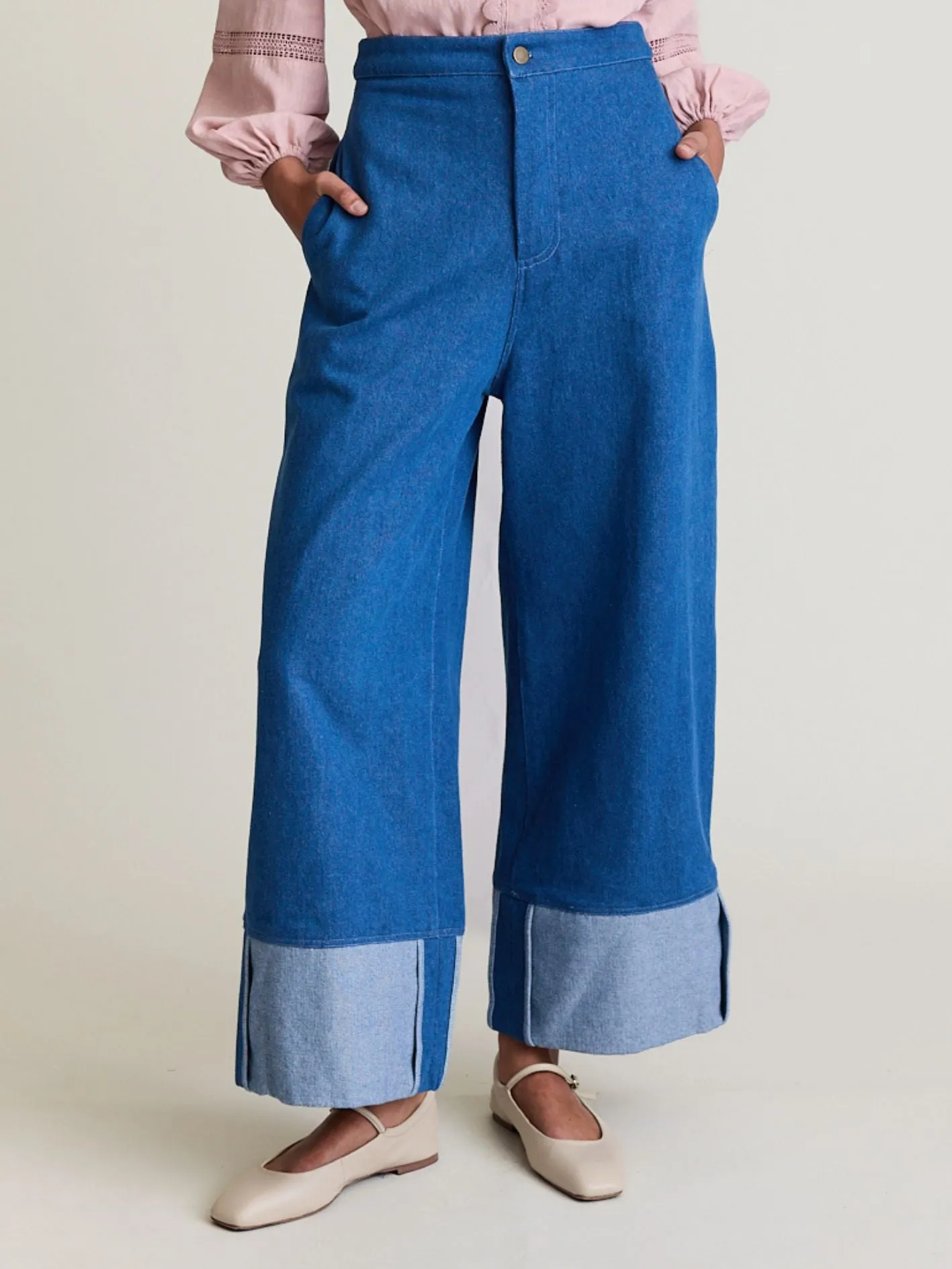 CUFF DENIM VINTAGE BLUE