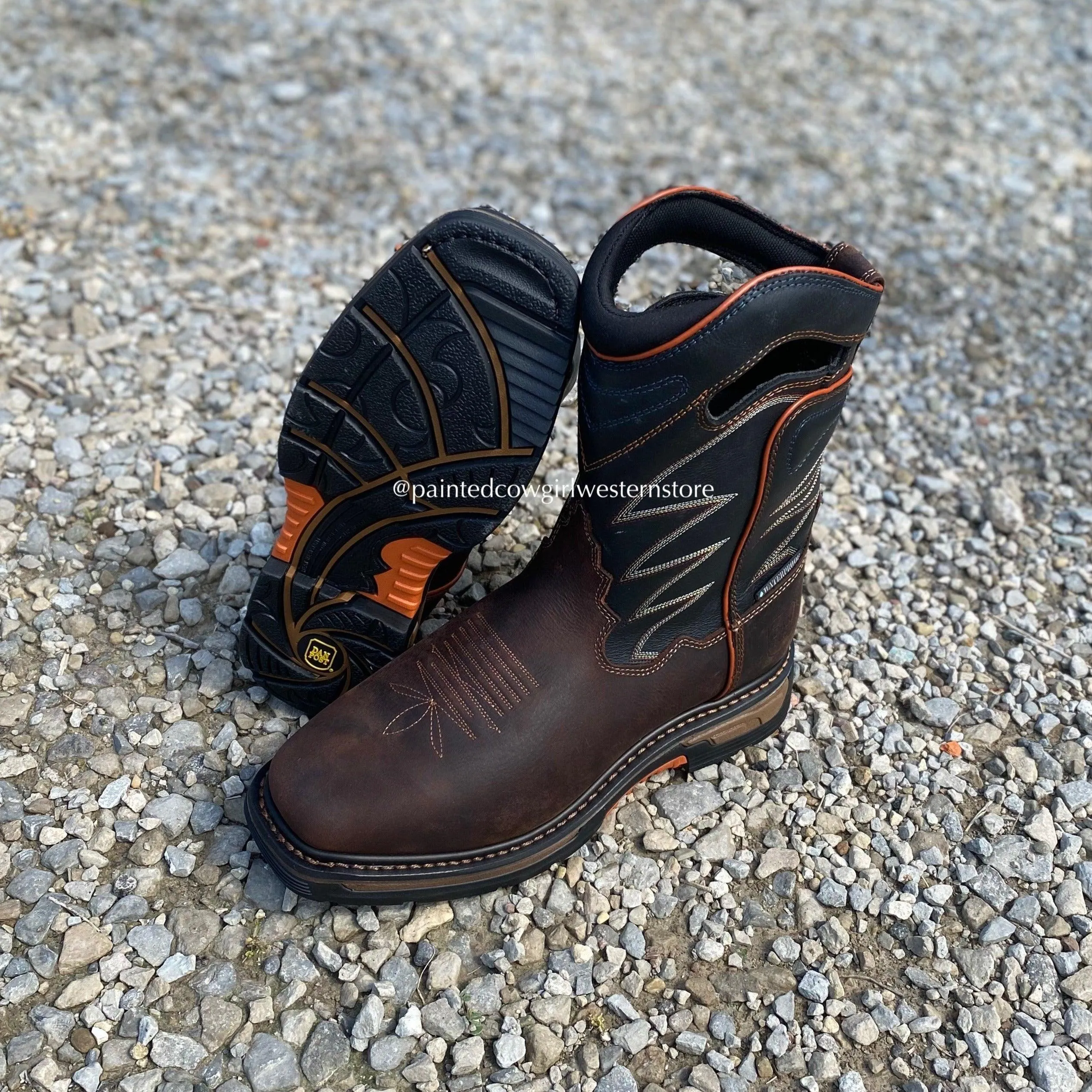 Dan Post Men's Thunderhead Waterproof Slip Resistant Work Cowboy Boots DP56421