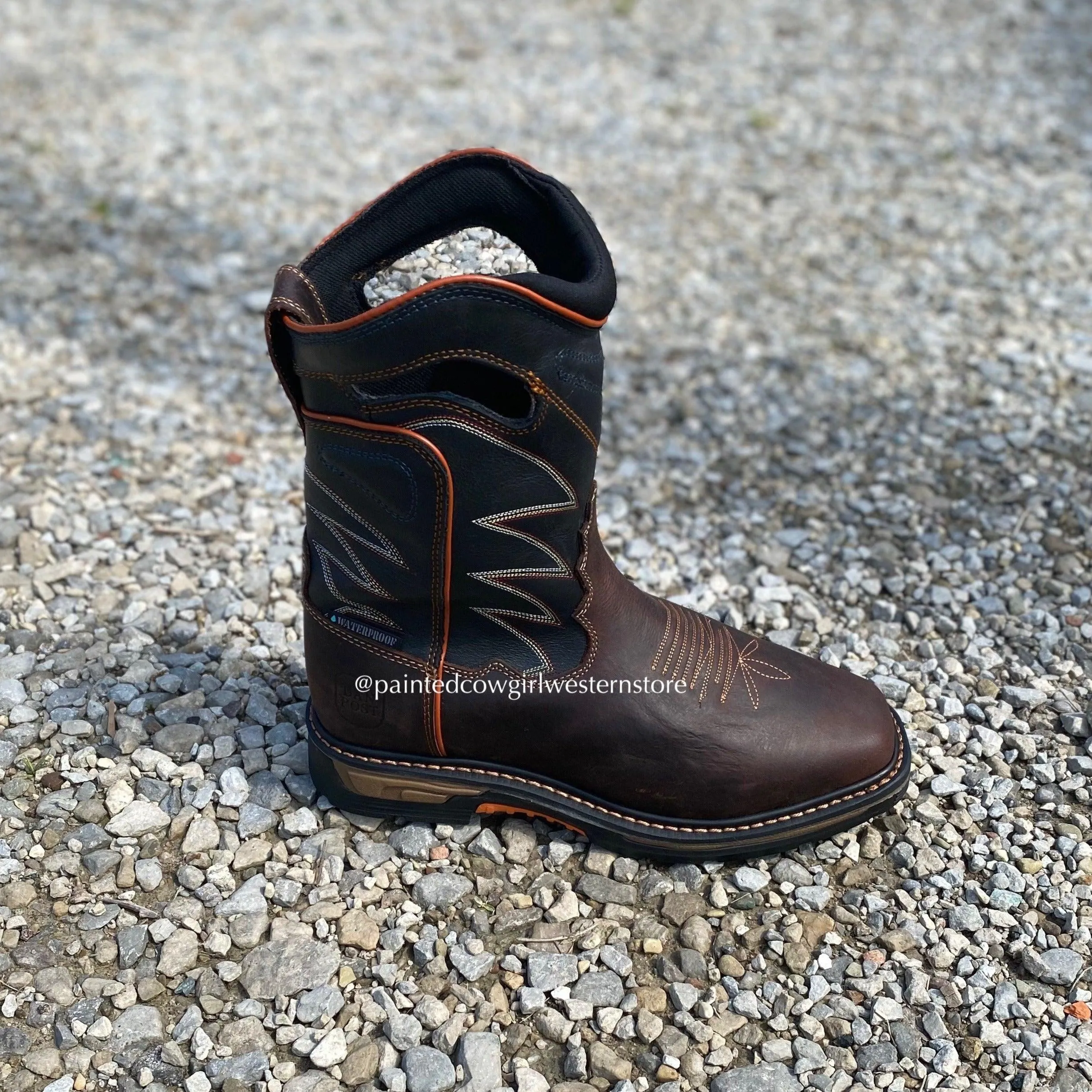Dan Post Men's Thunderhead Waterproof Slip Resistant Work Cowboy Boots DP56421