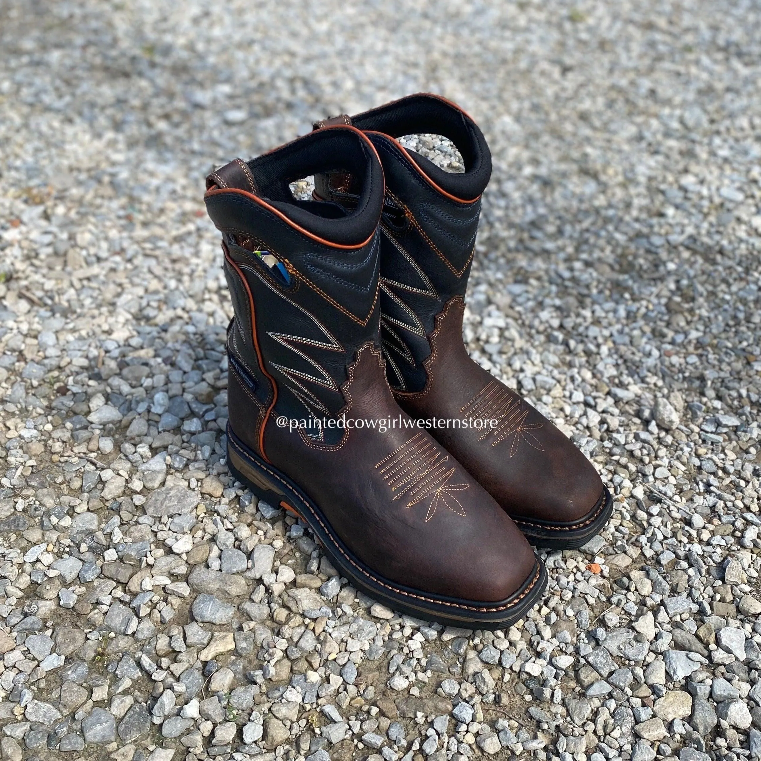 Dan Post Men's Thunderhead Waterproof Slip Resistant Work Cowboy Boots DP56421