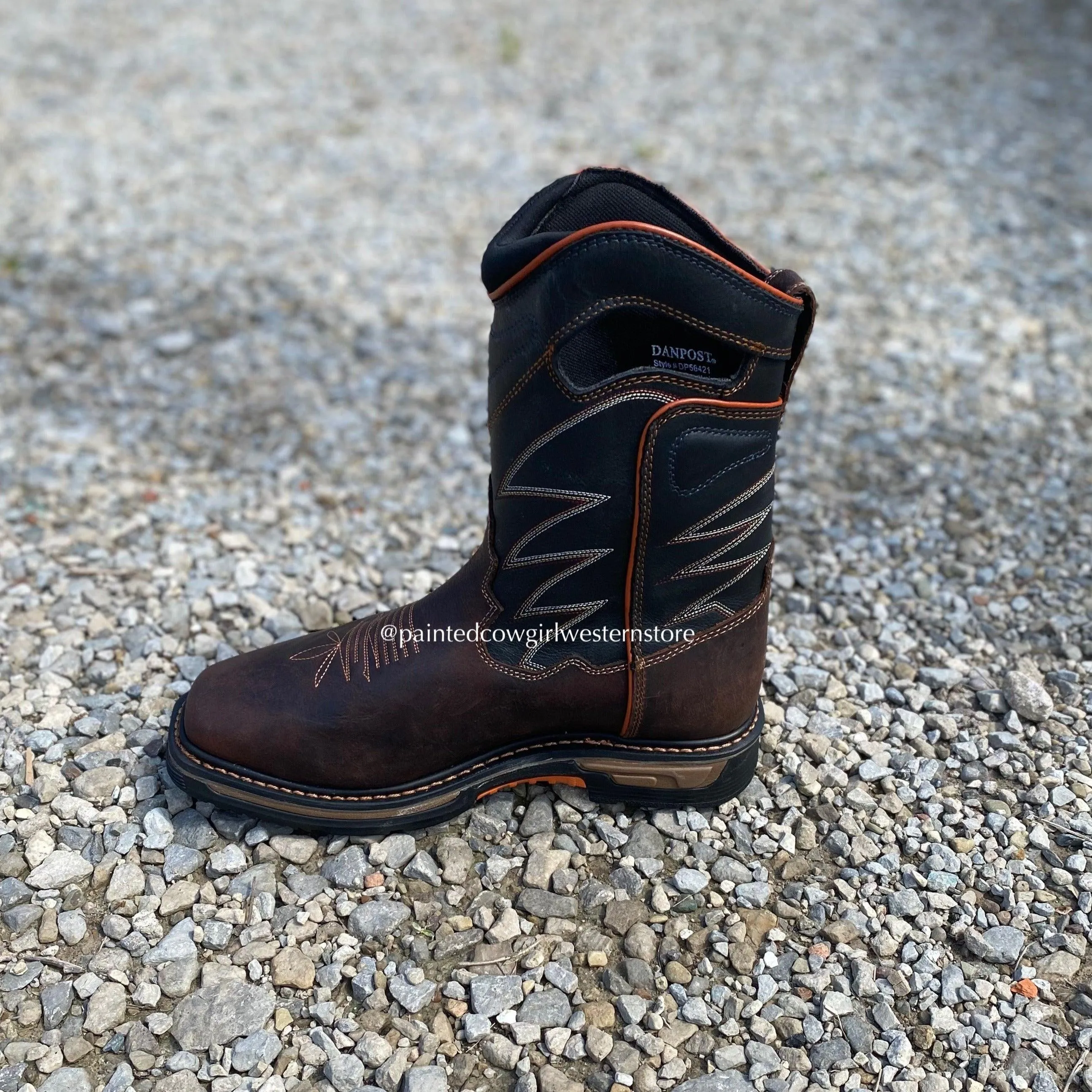 Dan Post Men's Thunderhead Waterproof Slip Resistant Work Cowboy Boots DP56421