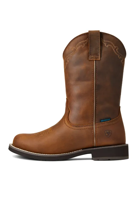 Delilah Round Toe Waterproof Western Boot