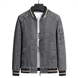 Denim Letterman Jacket