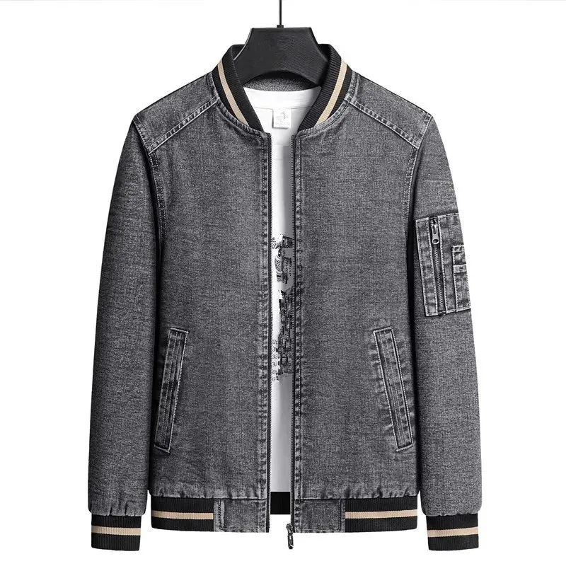 Denim Letterman Jacket
