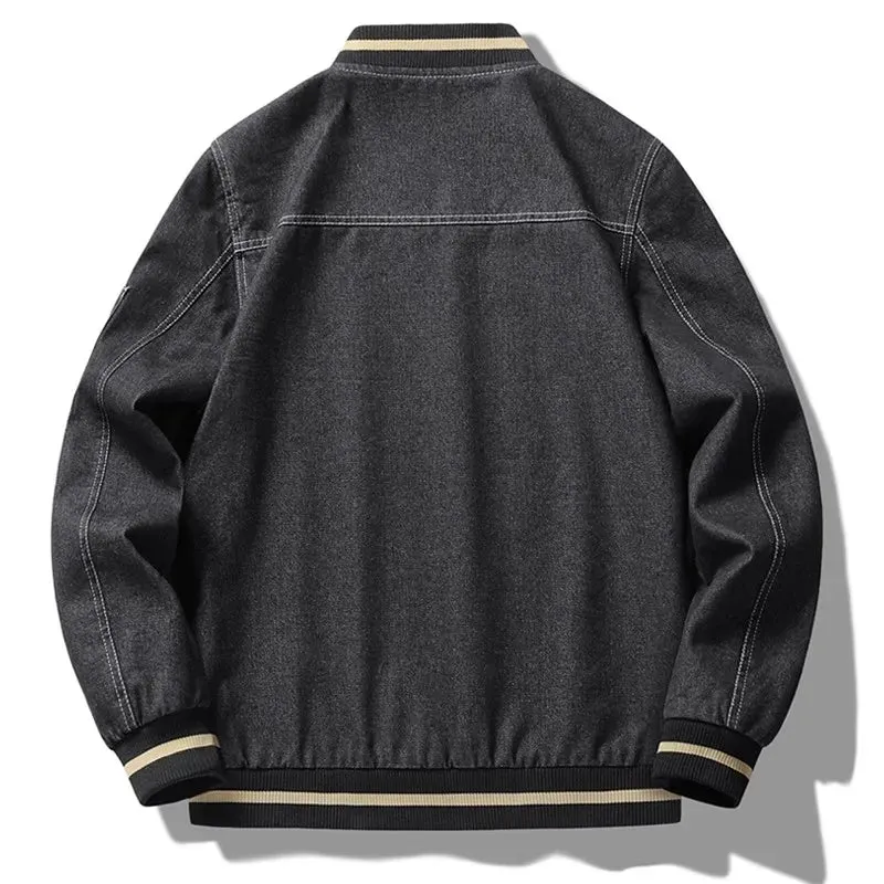 Denim Letterman Jacket