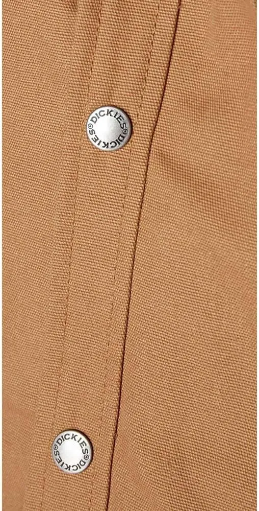 Dickies Men's Fleece Hooded Duck Shirt Jacket with Hydroshield