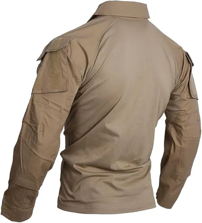 EMERSONGEAR Men's Tactical Shirt,Gen3 Airsoft Combat Army Paintball Quick Dry Long Sleeve BDU T-Shirt Top