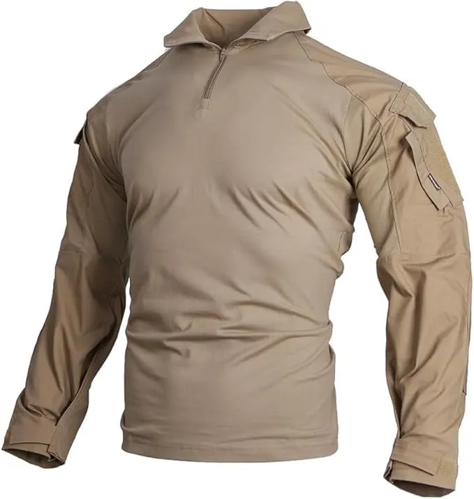 EMERSONGEAR Men's Tactical Shirt,Gen3 Airsoft Combat Army Paintball Quick Dry Long Sleeve BDU T-Shirt Top